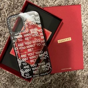 Casetify “Are You Who You Want To Be?” iPhone 12 Case